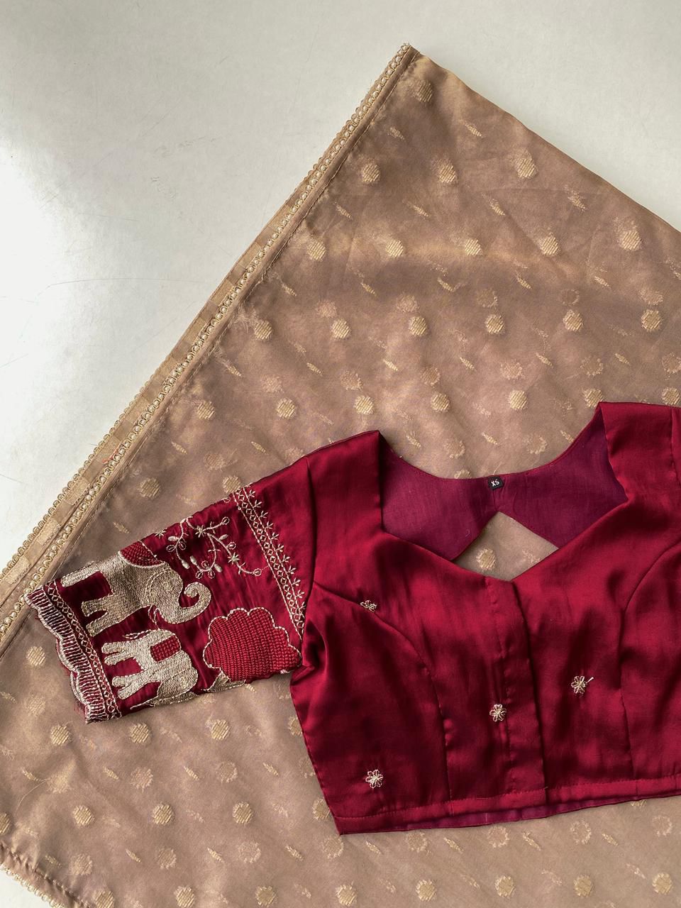 Tissue organza saree