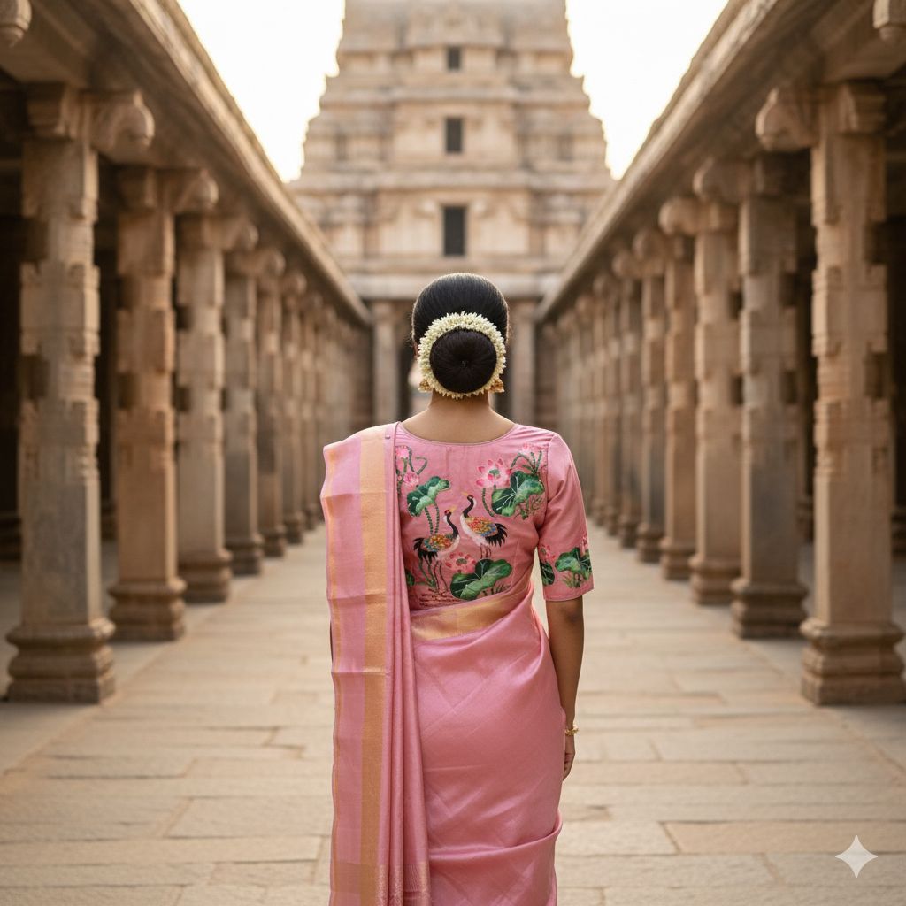 Silk handcrafted blouse