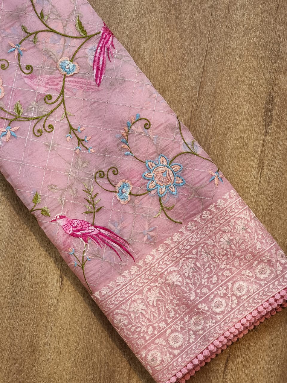 Organza silk saree