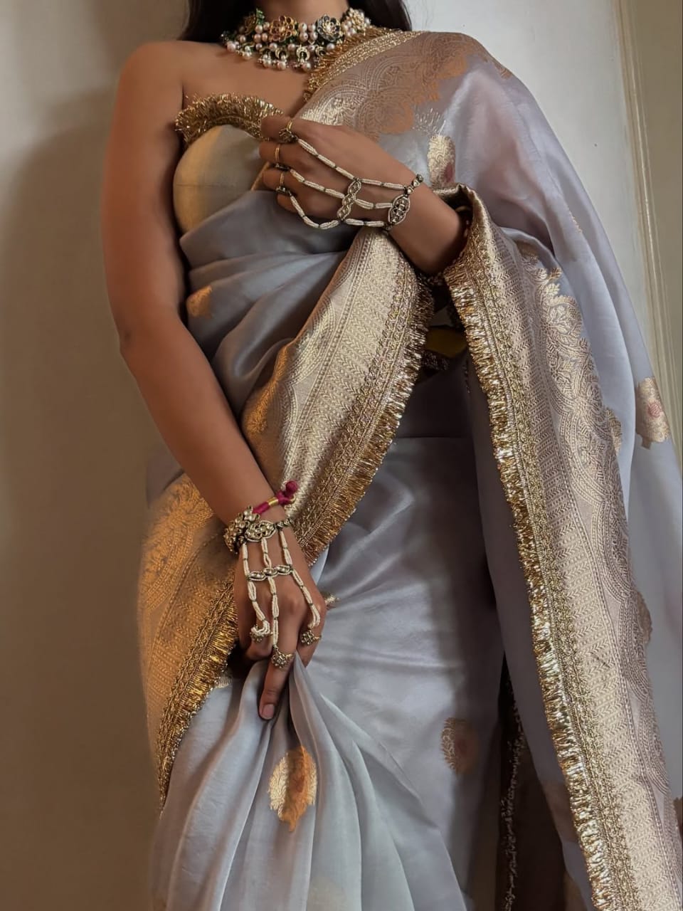Banarasi Kora Silk Saree
