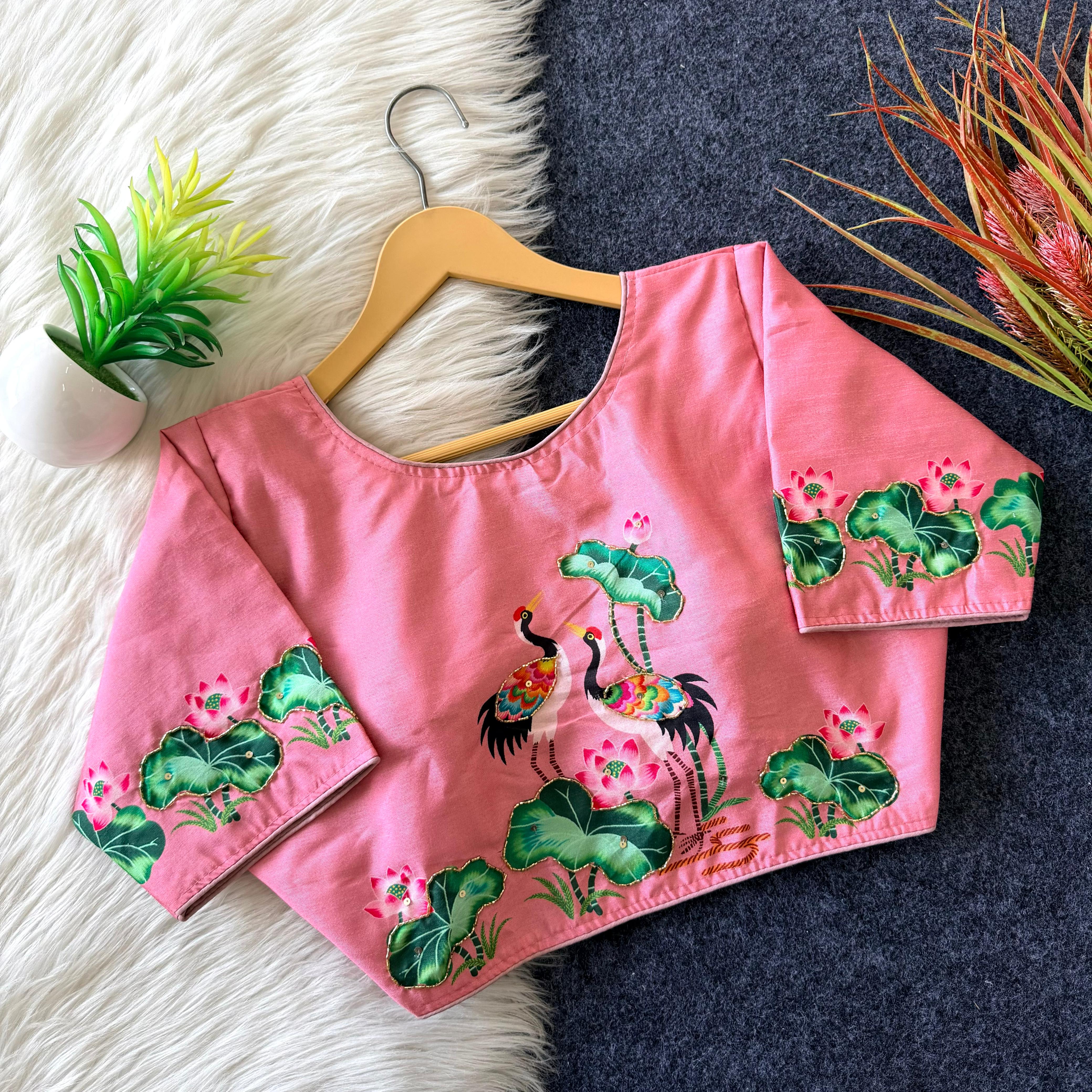 Silk handcrafted blouse
