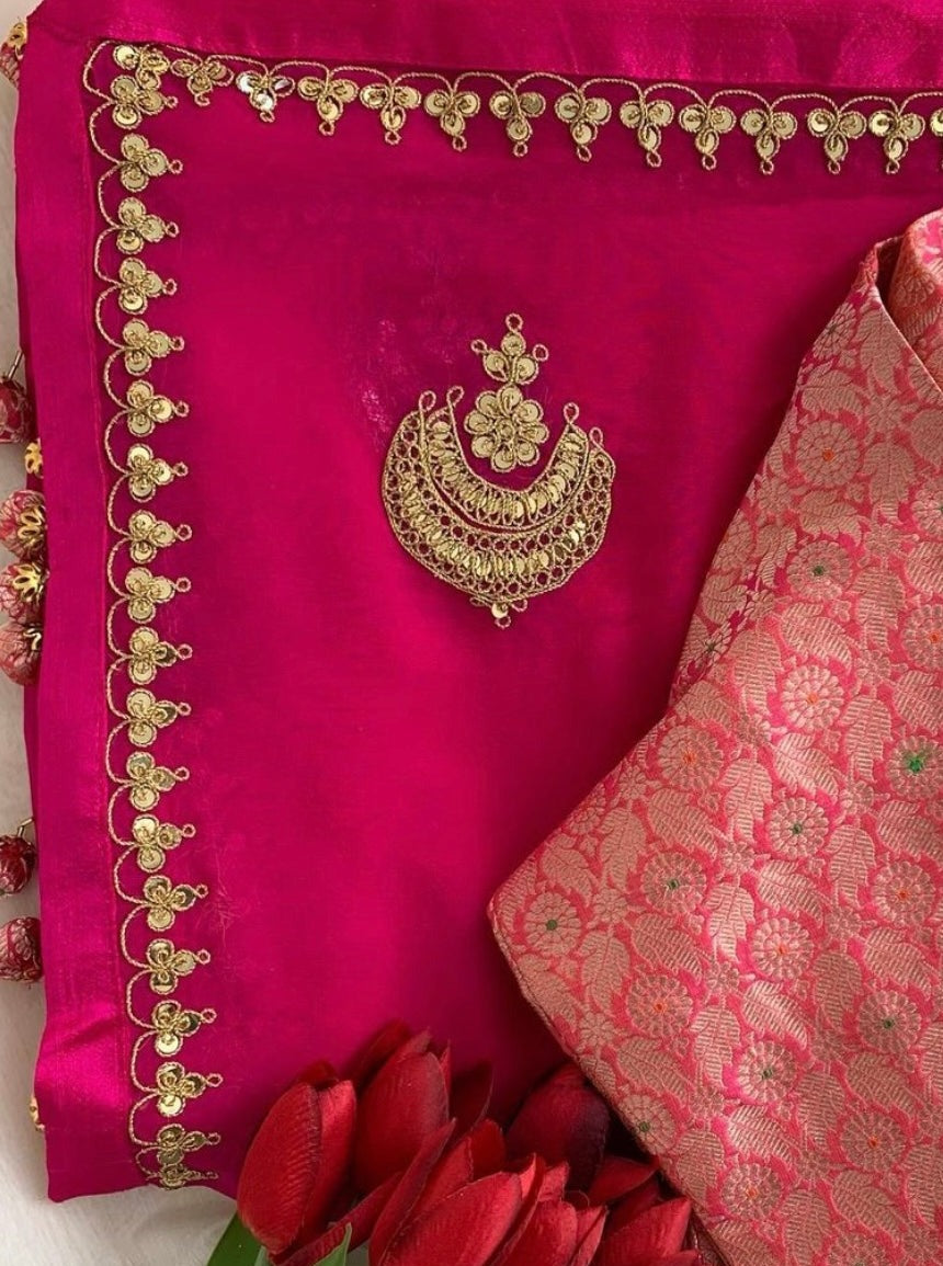 Georgette Saree with Marodi Work